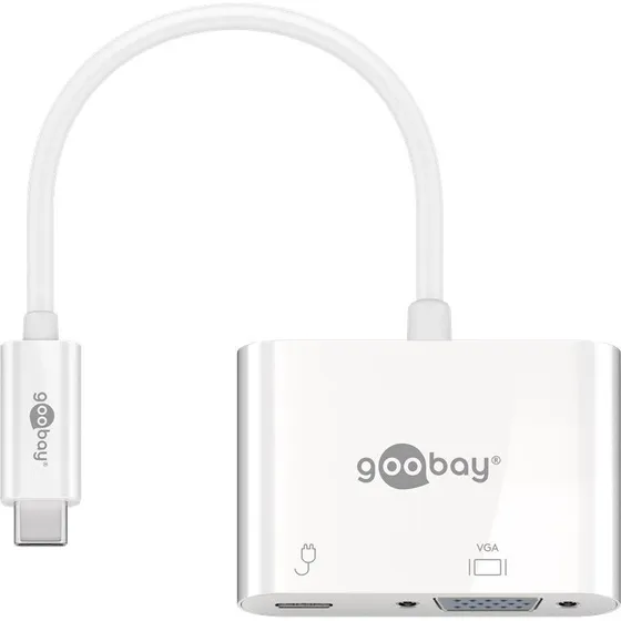 Goobay USB-C™-Adapter VGA PD weiß