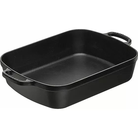 Le Creuset Bratreine Signature 37 cm Schwarz Matt