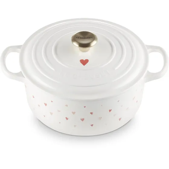 Le Creuset Bräter Signature rund 22 cm Hearts Limited Edition