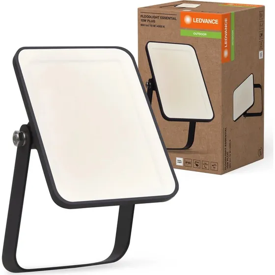 Ledvance FL ESSENTIAL 10W 4000K Schwarz IP65