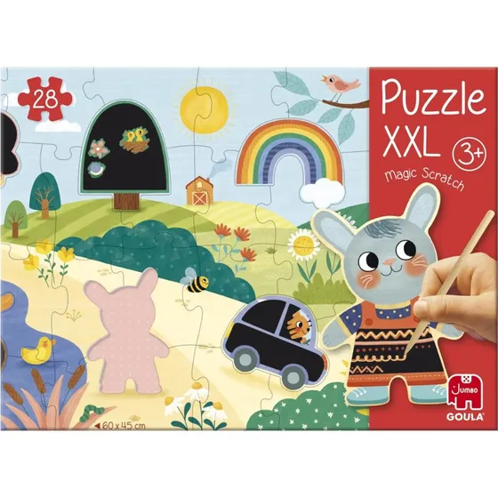Goula Puzzle XXL Magic Scratch mit 28 Teilen