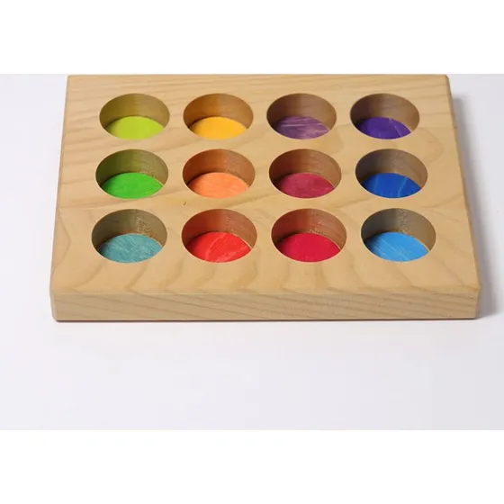 GRIMM'S Sortier-Brettchen Regenbogen, 18 x 14 cm