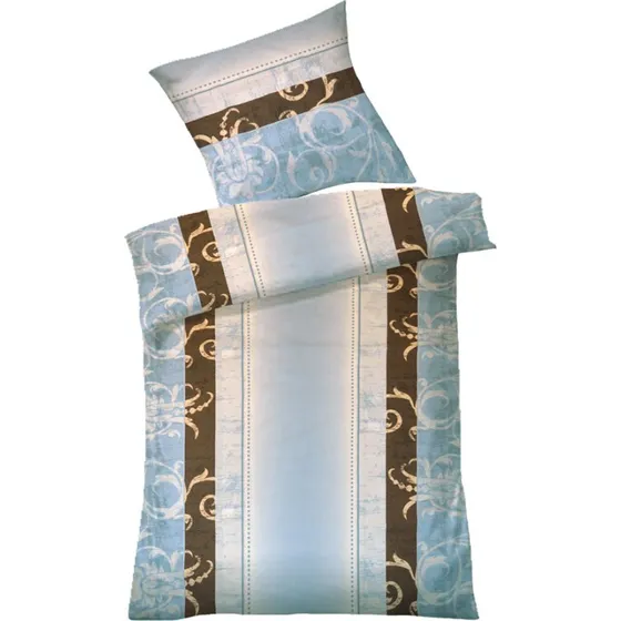 Dyckhoff Weichfrottier-Bettwäsche Pamela blau