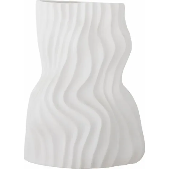 Bloomingville Vase Sahal weiß 25x19 cm
