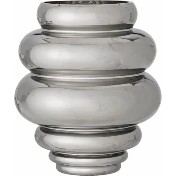 Bloomingville Zorya Vase Silber 21x24 cm