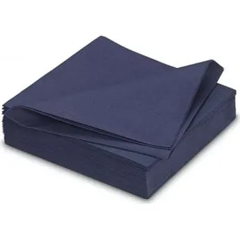 Premium Servietten stoffähnlich 40x40cm 25 Stück Dunkelblau