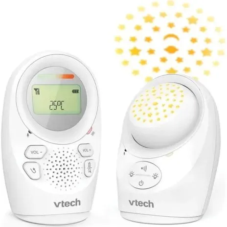 VTech DM1212 Audio-Babyphone mit Projektionsnachtlicht Wei