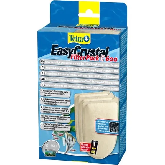 Tetra EasyCrystal Filter Pack C600 mit Aktivkohle