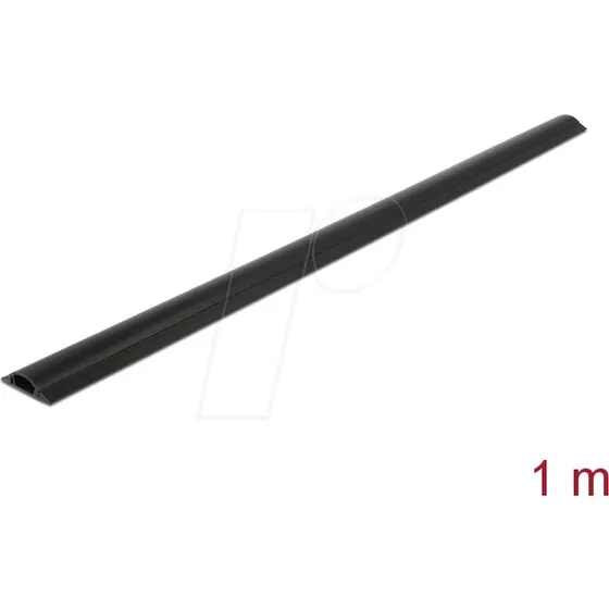 Delock Kabelkanal selbstklebend 30 x 8 mm, 1 m, schwarz