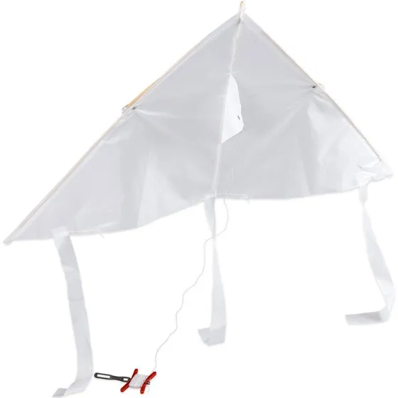 Drachen 90x46cm weiß mit 20m Leine