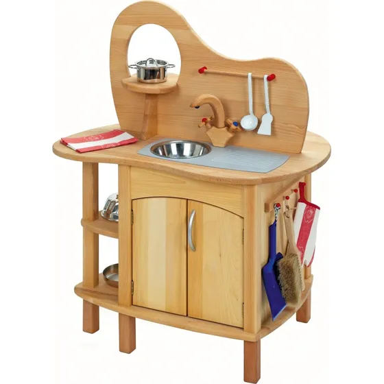 Glückskäfer Spielküche mit Aufsatz, beidseitig bespielbar