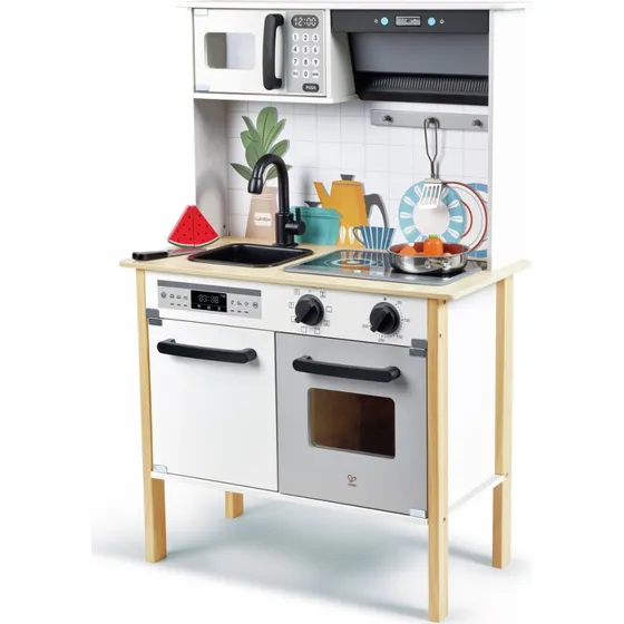 Hape Moderne Smart-Home-Küche E3216 mit Licht- und Soundeffekten
