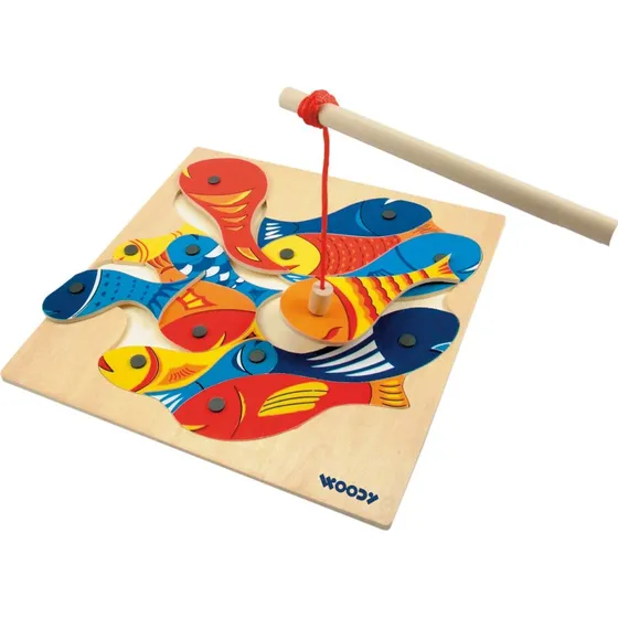 Woody Magnetspiel Fishing 32x32cm