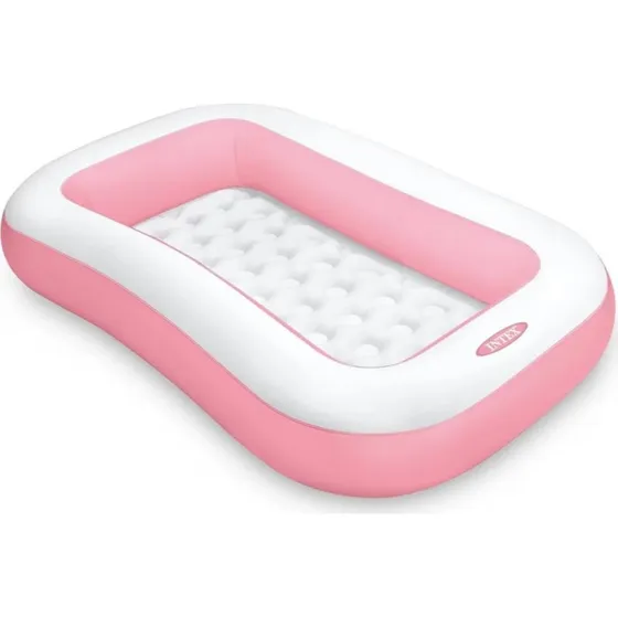 Intex Baby Pool rechteckig 166x100 cm mit aufblasbarem Boden