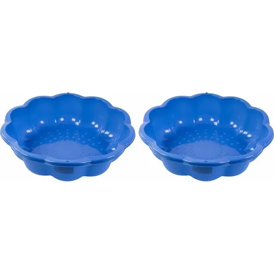 Buddelkasten 2x Sandkasten Planschbecken Kunststoff