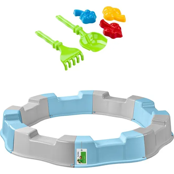 PAFEN Sandkasten Kunststoff Ø 160 cm, grau/blau