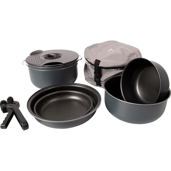 Bo-Camp Aluminium-Camping-Topfset 7-tlg. mit Antihaft