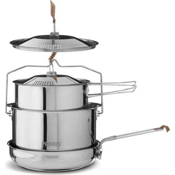Primus Campfire Cookset Large 6-teilig Edelstahl