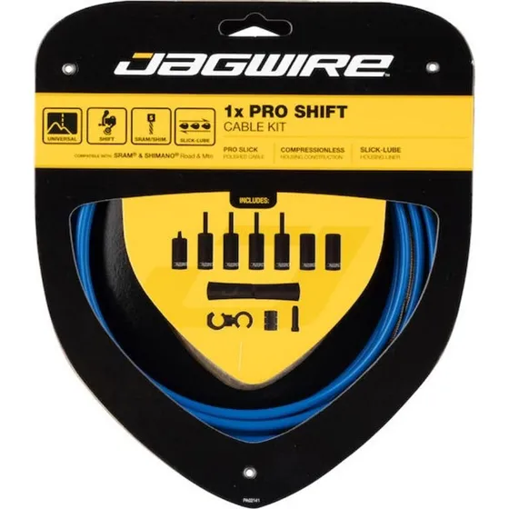 Jagwire Pro Shift 1x Schaltzugset blau