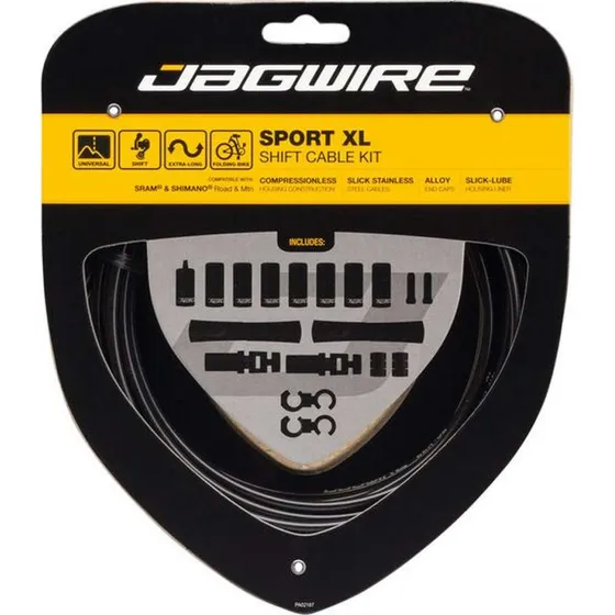 Jagwire Universal Sport XL Schaltzugset rot