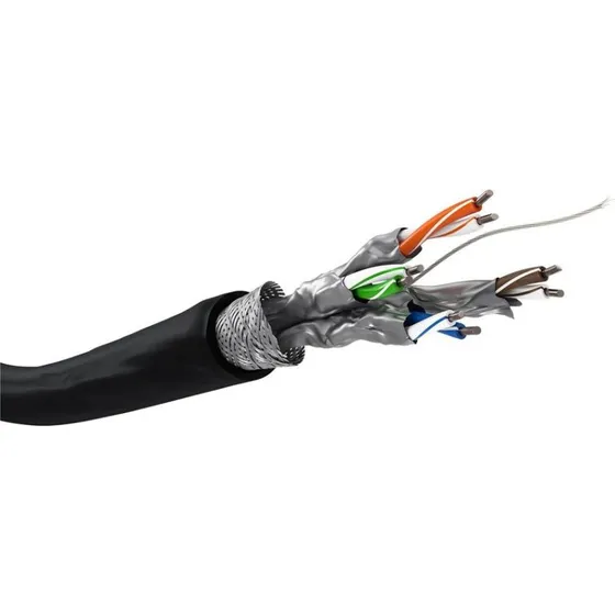Goobay CAT 6 Outdoor S/FTP 100m Schwarz