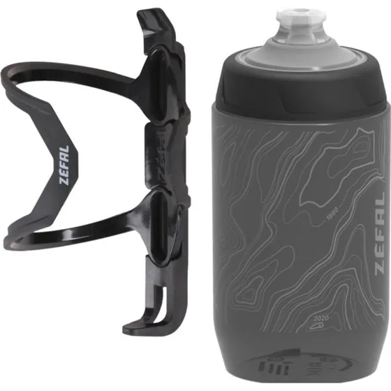 Zefal Sense Pro 50 + Pulse Z2 Flaschenhalter Set schwarz/grau 500ml