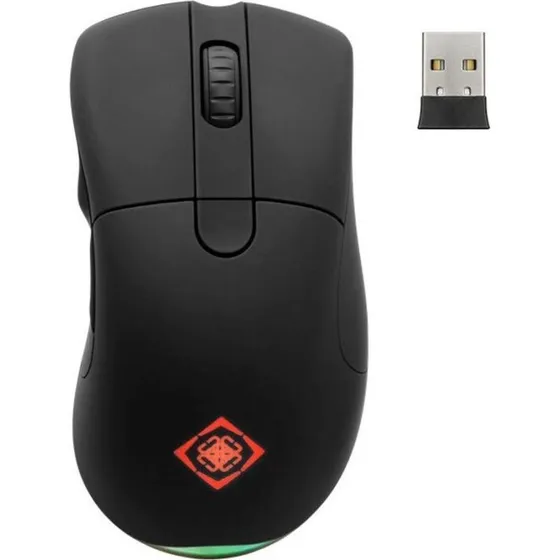 Deltaco DM430 Gaming-Maus kabellos RGB schwarz