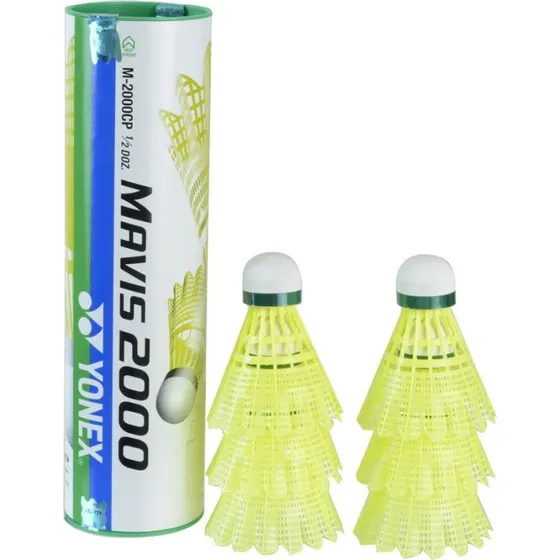Yonex Mavis 2000 Badmintonbälle Gelb (6er Pack)
