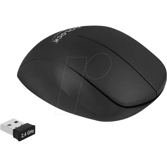 Delock Ergonomische Kabellose USB-Maus 1600 dpi