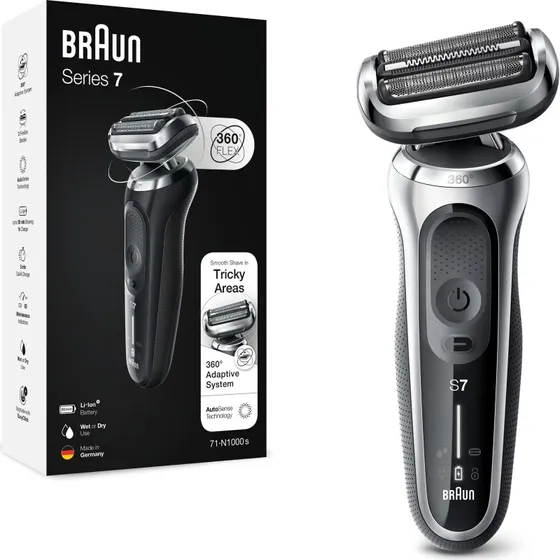 Braun Serie 7 71-S1000s Elektrorasierer Silber