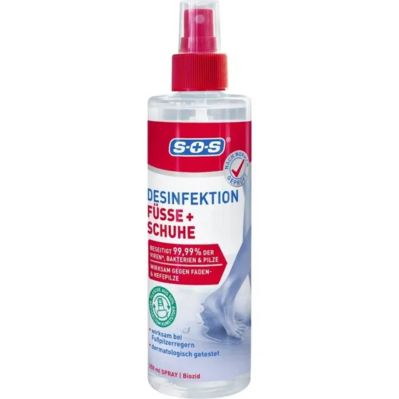 SOS Desinfektion Füße + Schuhe 250 ml