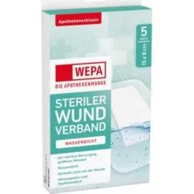 Wepa Wundverband wasserdicht 8x15 cm steril 5 St