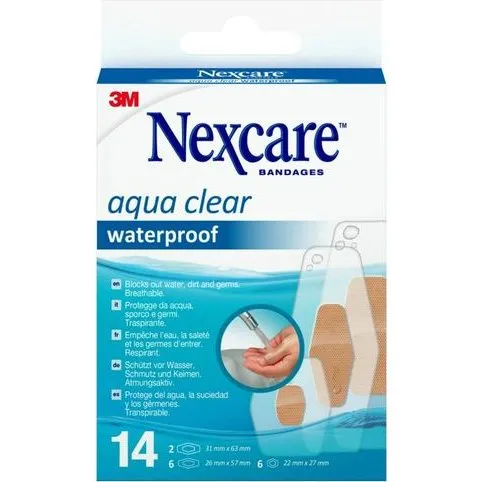 Nexcare Aqua Clear Wasserdichtes Pflaster 14 Stück