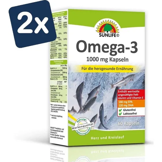 Sunlife Omega-3 1000 mg Kapseln