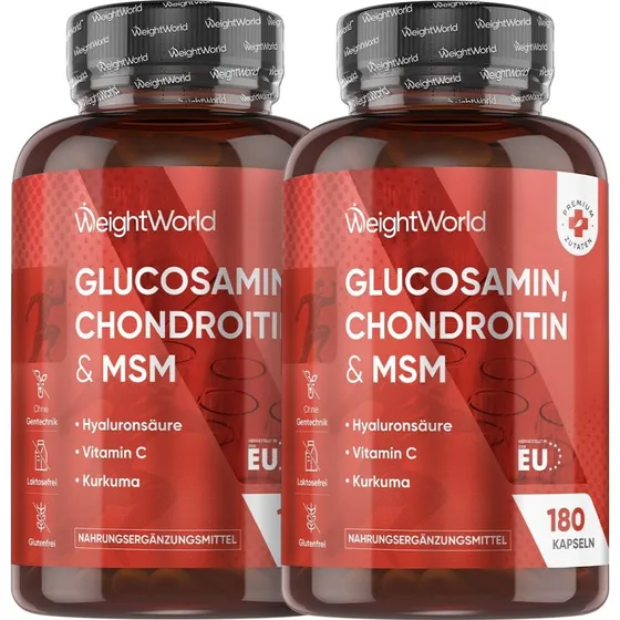 WeightWorld Glucosamin Chondroitin MSM 180 Kapseln