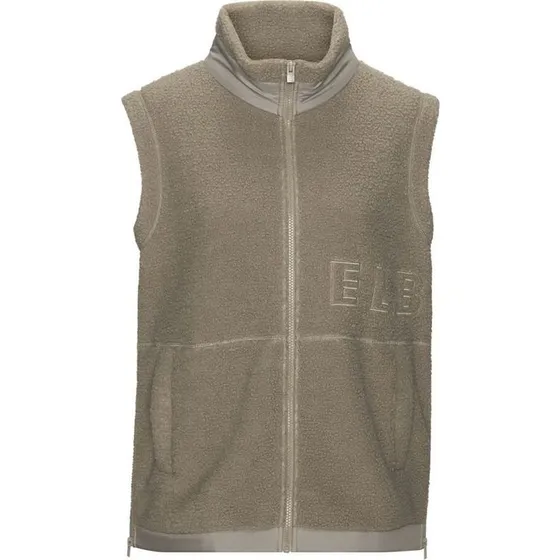 Elbsand Fleeceweste braun, Größe 42, mit seitlichen Reißverschlüssen