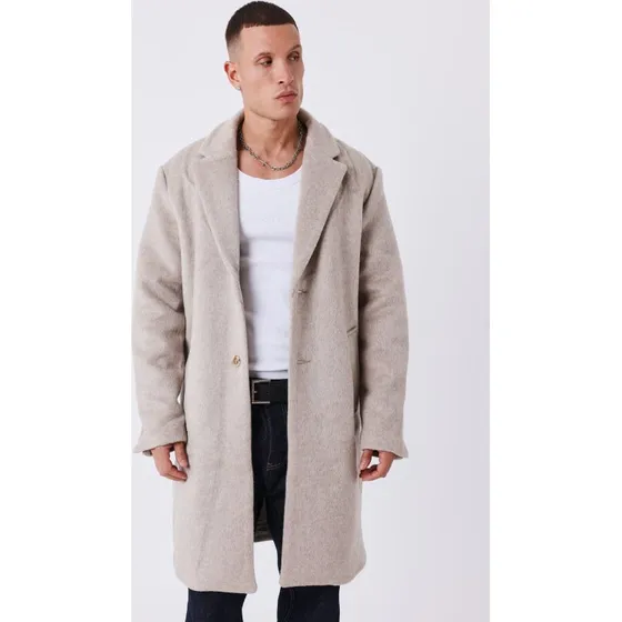 Hugo Boss Langer Mantel aus Wollmischung