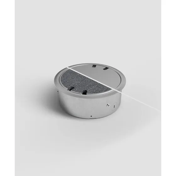 BS 9904A-2-3 4-fach Bodensteckdose Aluminium