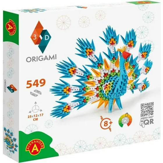 Alexander Origami 3D Pfau, 549 Teile