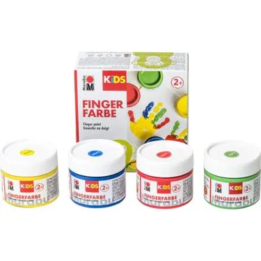 Marabu KiDS Fingerfarbe 100 ml, 6er Set