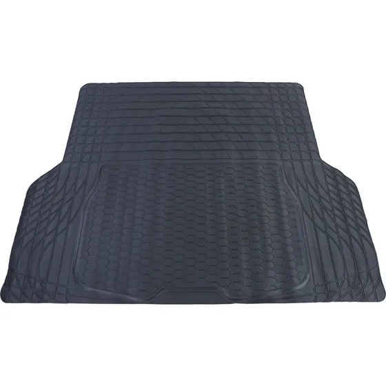 Gummi Kofferraummatte Schwarz 108x140 cm zuschneidbar