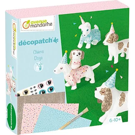 Avenue Mandarine Kreativ-Box Décopatch Hunde