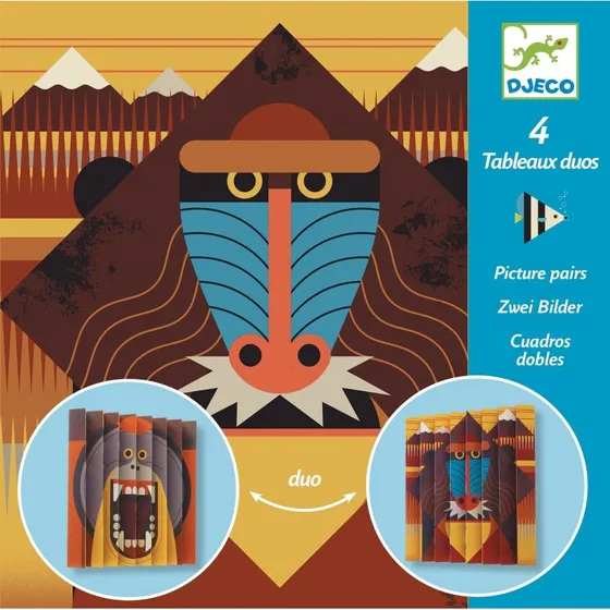 Djeco Papierkunst Zickzack Bilder Tierwelt