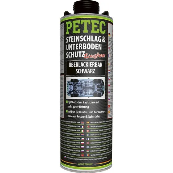 PETEC Steinschlag- & Unterbodenschutz Schwarz 1000 ml