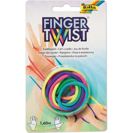 folia FingerTwist Fadenschnur 160 cm regenbogenfarben