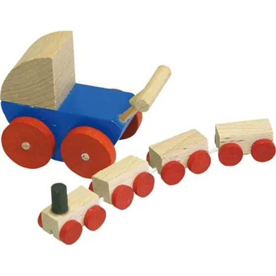 Rülke Holzspielwaren Puppenwagen & Eisenbahn 1:12