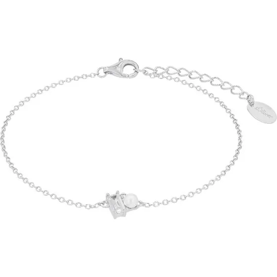 s.Oliver Armband 2039697 Silber 925 mit Zirkonia & Perle