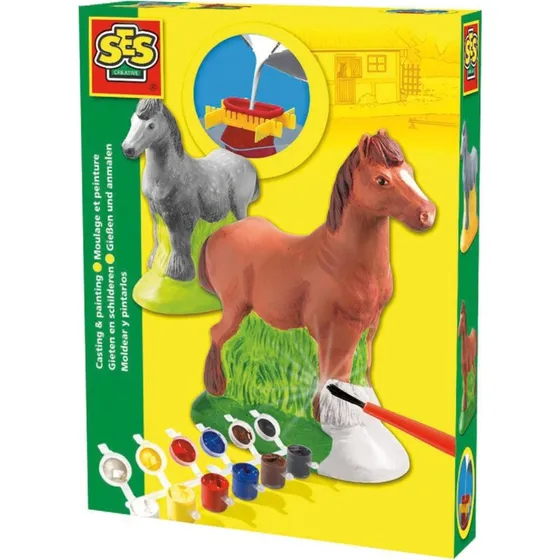 SES Pflasterset Pferd - Gipsform für Kinder ab 5