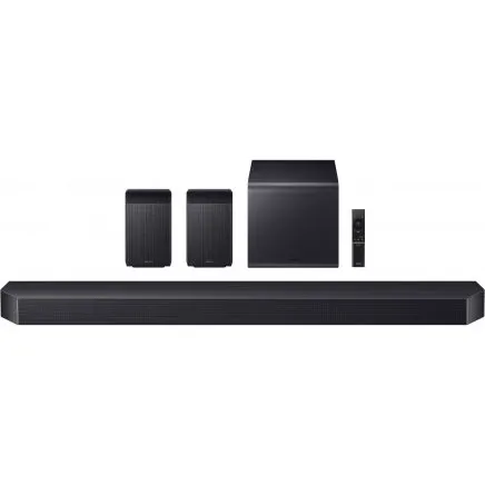 Samsung HW-Q990F 11.1.4 Kanal-Soundbar mit Subwoofer & Rcklautsprecher, Schwarz