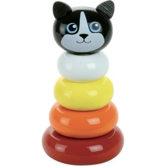 Vilac Katze Minou schwarz/bunt Steckfigur